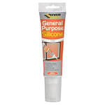 Everbuild General Purpose Silicone Sealant – Waterproof – Suitable for Interior and Exterior Use – White – 80ml