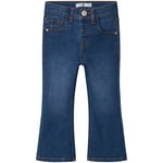 Name It Nmfpolly Boot Jeans til småbarn, Dark Blue Denim