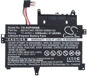 Kompatibelt med Asus Transformer Book Flip TP500LN-DN109H, 11,4V, 4200mAh