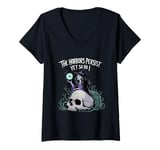 Womens Funny Halloween The Horrors Persist Yet So Do I Unisex V-Neck T-Shirt