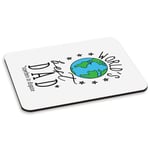 World's Best Dad PC Computer Mouse Mat Pad - Fathers Day Funny Gift Present