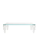 Glas Italia - POS11 Post modern Low table, Glossy Laquered Glass, Finish: 40 Bianco - Soffbord - Piero Lissoni - Vit - Glas