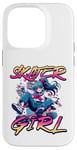 Coque pour iPhone 14 Pro Skater Girl Skateboard Anime Skateboard Skater