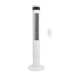 Ventilateur colonne OCEANIC - 50W - Hauteur 110 cm - Oscillation automatique - Télécommande - Minuterie - Blanc