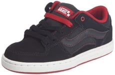 Vans VMAX6II, Baskets mode mixte enfant - Black/Cherry/Chilli Pepper), 36 EU (045 / 4.5 US)