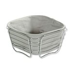 Kesper 90871 Panier de Pain/Fruits Acier Inoxydable Argent/Gris 21 x 12 x 11 cm