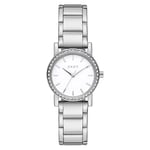 DkNY Montre pour Femme Soho, Mouvement à Trois Aiguilles, Boîtier en Alliage Argenté de 29 mm avec Bracelet en Acier Inoxydable, NY9203