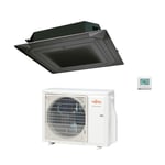 Climatiseur Fujitsu cassette 4-way eco kr circular flow 54000 btu r-32 cod. 3ngf88455 black auxg54krlb - new