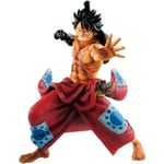 Anime One Piece Figur Luffy Wano Country Monkey D Luffy Actionfigur Kimono Luffy Wano Country Beväpnad Färg, PVC Samlarfigur