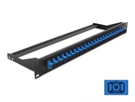 Lindy DELOCK – 19″ Fibre Patch Panel 24 port SC Simplex blue (43380)