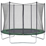 CZON Sports-trampoline exterieur enfant | Filet De Securite|Trampoline De Jardin|300 cm- Vert