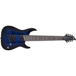 Schecter Omen Elite-8 Multiscale See-thru Blue Burst