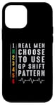 iPhone 12 mini Real Men Use RACE Shift Pattern Tee - Motorcycle Gear Shift Case