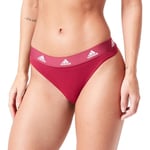 adidas Women's Thong Panties, Legacy Burgundy, XS