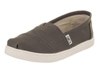 TOMS YOUTH ALPARGATA Grey Canvas UK12.0