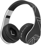 Casque Bluetooth, Casque Audio Sans Fil Supra-Auriculaire Avec Microphone Intégré, Stéréo Hd, Micro Sd/Tf Mode, Fm Radio, Pliable Avec Un Étui,Connexion À 2 Appareils Pour Iphone/Pc/Tv/Mac[L833]