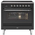 Ilve PI096NE3MG 90cm Milano Induction Single Oven Range Cooker In Matt Graphite