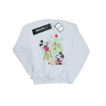 Disney Herr Mickey Och Minnie Julgran Sweatshirt 3XL Vit White 3XL