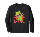 Rugrats Iconic Reptar 90's Retro Vintage Big Kanji Portrait Long Sleeve T-Shirt