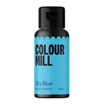 Colour Mill Aqua Blend Food Colouring Liquid Sky Blue - Edible Food Paint for Royal Icing, Macarons, Meringue, Fondant, Jellies, Beverages and More - 20 ml