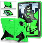 Case for iPad Pro 11 Inch 2021/2020/2018 Model, iPad Air 5/4 (10.9-inch 2022/2020), Heavy Duty Shockproof Rugged with Stand for Kids, Green