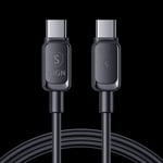 SiGN USB-C till USB-C Kabel 100W, 1.2m - Svart Svart