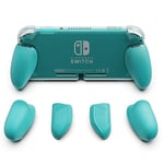 Skull & Co. GripCase Lite: A Comfortable Protective Case with Replaceable Grips [to fit All Hands Sizes] for Nintendo Switch Lite [No Carrying Case] - Turquoise