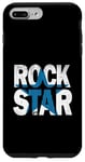 Coque pour iPhone 7 Plus/8 Plus Bleu Rock Star Distress Blue Color Graphic