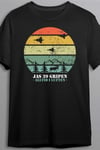 Dunken JAS 39 Gripen silhuett - T-shirt (Dam,3XL)