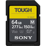 Sony 64GB SF-M series Tough specification UHS-II U3 V60 SDHC Digital Memory Card Card - Read 277MB/s Write 150MB/s SFM64T