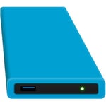 HipDisk Disque Dur Externe 2,5 Pouces USB 3.0 en Aluminium avec Coque de Protection en Silicone pour Disque Dur SATA et SSD Antichoc imperméable Disque SSD 500 Go Bleu