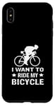 Coque pour iPhone XS Max I Want To Ride My Bicycle Vélo de route Vélo de route Vélo de route