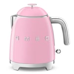 SMEG Bouilloire 0.8L 1400W Pieds Antidérapants Rose Années 50