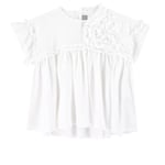 Il Gufo Ruffle Detail Topp Vit | Vit | 6 years