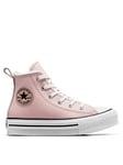 Converse Kids Platform Lift Warm Winter Essentials EVA Trainers - Pink, Pink, Size 12 Younger