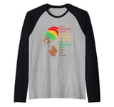 Retro Alphabet Afro Woman I Am The Storm Black History Raglan Baseball Tee