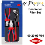 Knipex Plier Set 250mm Cobra 180mm Combination 160mm Side Cutters Cutting 3pc