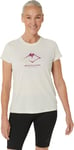 Asics Women's Fujitrail Logo SS Top Birch, S