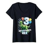 Disney Pixar Toy Story Birthdaysaurus Rex 3rd Birthday T-Shirt avec Col en V