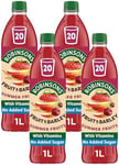 Robinsons Fruit and Barley Summer Fruits, 1L (Pack of 4)