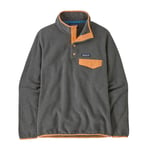 Patagonia Lightweight Synchilla Snap-T Pullover, fleecegenser dame Nickel W/Vivid Apricot 25455 NLVA S 2019