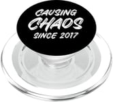 Funny 7th Birthday Causing Chaos 7 Year Old PopSockets PopGrip for MagSafe