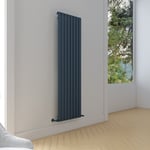 Carisa Plata Radiateur Vertical -Éco-énergétique, Design Moderne, Anthracite, 180 x 56 cm