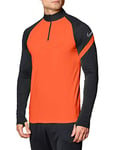 Nike Men's Dri-FIT Academy Pro Long Sleeve Jersey with Zip, Bright Crimson/Anthracite/White, S