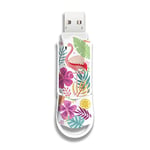 Integral 128GB Pink Flamingo Xpression USB 3.2 Gen 1 Flash Drive are Stylishly Designed USB Memory Flash Drives - Ideal Storage and Back Up for Study, Work and Play and a Great Fun & Funky Gift Idea