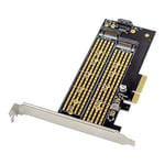 Adaptateur PCI-E X4 vers M.2 B & M Key NVMe SSD PCIe M.2 NVMe SSD Expansion Carte mkey SATA SSD 22110 2280 2260 2242 2230 Size