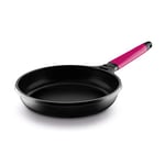 Castey F14-I28 Poêle Induction avec Manche Amovible Fonte Magenta 28 x 28 x 5,5 cm