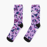 Chaussettes Taille Unique Twilight Sparkle Mess Nouveauté Fantaisie Motif Fou Équipage Décontracté Pour Hommes Femmes