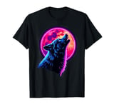 Wolf Howling At The Moon Wildlife Wolves Lovers Men Design T-Shirt