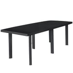 Table de jardin - Plastique - Anthracite - Rectangulaire - 216x90x72 cm